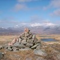 The summit cairn of Beinn a’Bhric