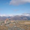 The summit cairn of Beinn a’ Bhric