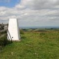 The trig point on Staerough Hill