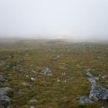 On Cairn Ewen Plateau at cloud ceiling