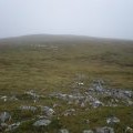 Cloud ceiling lifting on Cairn Ewen Plateau