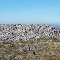 Giant cairn on Garreg Las