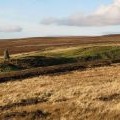 Cairn at the top of the Boltslaw Incline with Redgate Head beyond