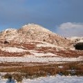 Sunrise on a snowy Dun Dubh