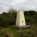 Trig point in Brighstone Forest