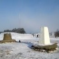 Toposcope, tower and trig on the Wrekin