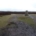 Pole Bank trig point on the Long Mynd