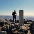 Trig point on Bruach na Frithe