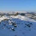Cairn on the summit of Caer Drewyn