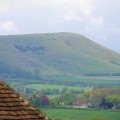 Firle Beacon from Wilmington Priory