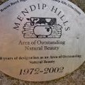 AONB plate on Trig Point