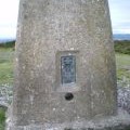 Benchmark/Flush Bracket on Pole Bank trig