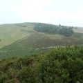 Cwm-sanaham Hill trig point on Offa's Dyke Path