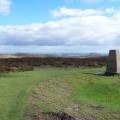 Trig point on Pole Bank, Long Mynd