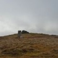 The Trig Point 622m and the Summit Cairn 623m, Dundreich