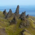 Coire Faoin from the south ridge of the Storr