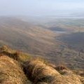 View south from the summit of Valla Field