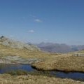 Pool & summit cairn on Druim Comhnard