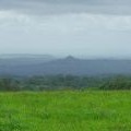 Distant view of Glastonbury Tor