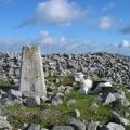 Mynydd Llangattwg trig and Cairn