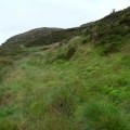 Looking north-east along the foot of wee ridge cradling Binnean nan Gobhar's lochan