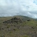 Looking over to the Merrick from summit of Benyellary