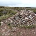 Cairn on the Beacons Way above Cwm Oergwm
