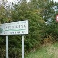 Entering East Yorkshire, Sutton Road towards Wawne