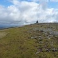 Very nearly at the top of Aonach Shasuinn