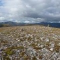 On the summit plateau of Aonach Shasuinn