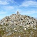 The Rivals triangulation pillar on the summit of Yr Eifl, Trefor