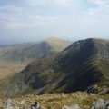 Pen yr Helgi Du across Bwlch Eryl Farchog