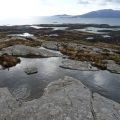 Wet terrain by the summit of Beinn a Tuath