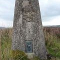 Bryn Du trig close up