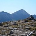 Summit cairn An Laoigh, and Cul Beag