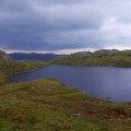 Lochan Mam na Ceire, set high above the head of Glen Laudale