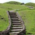 Steps up to the top of Herefordshire Beacon.