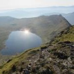 Red Tarn from summit of Helvellyn