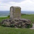 Jubilee bonfire memorial on Brent Knoll