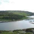 Kildalloig Bay from trig point on Davaar Island.