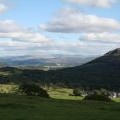 Criccieth: view from the lane east of Braich-y-Saint