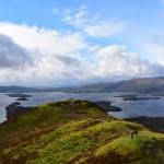 View along the ridge from Conic Hill's summit