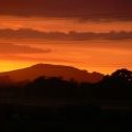 Brent Knoll at sunset