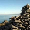 Summit cairns on Mynydd Gwaith