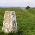 Trig Point, Bourne Hill above Eastbourne, East Sussex