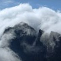 Cloud swirling on the Storr