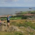 At the summit of North Berwick Law